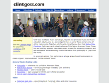 Tablet Screenshot of clintgoss.com